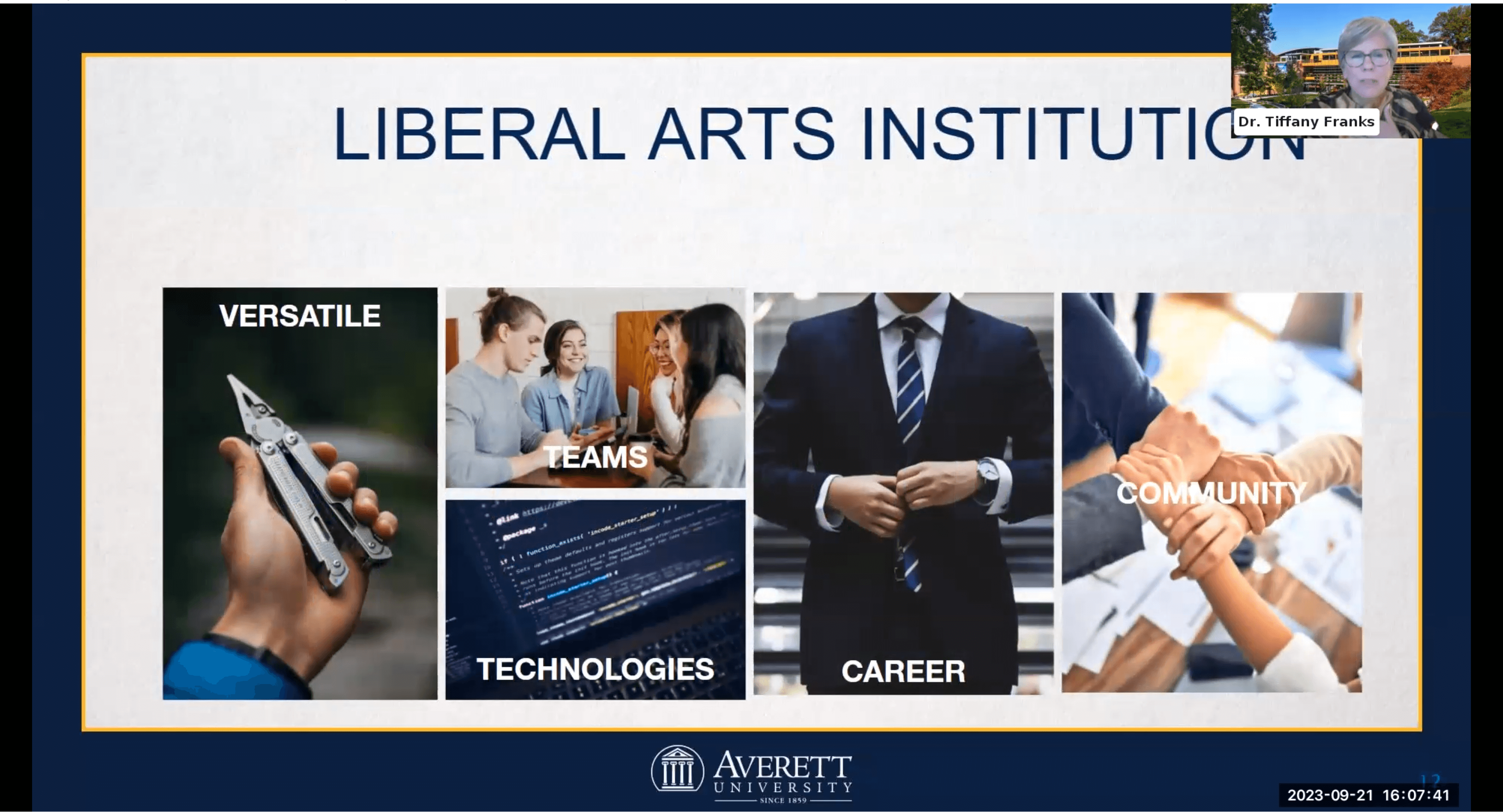 Liberal arts education prepares you for versatile careers, independent and team work, and adapting t